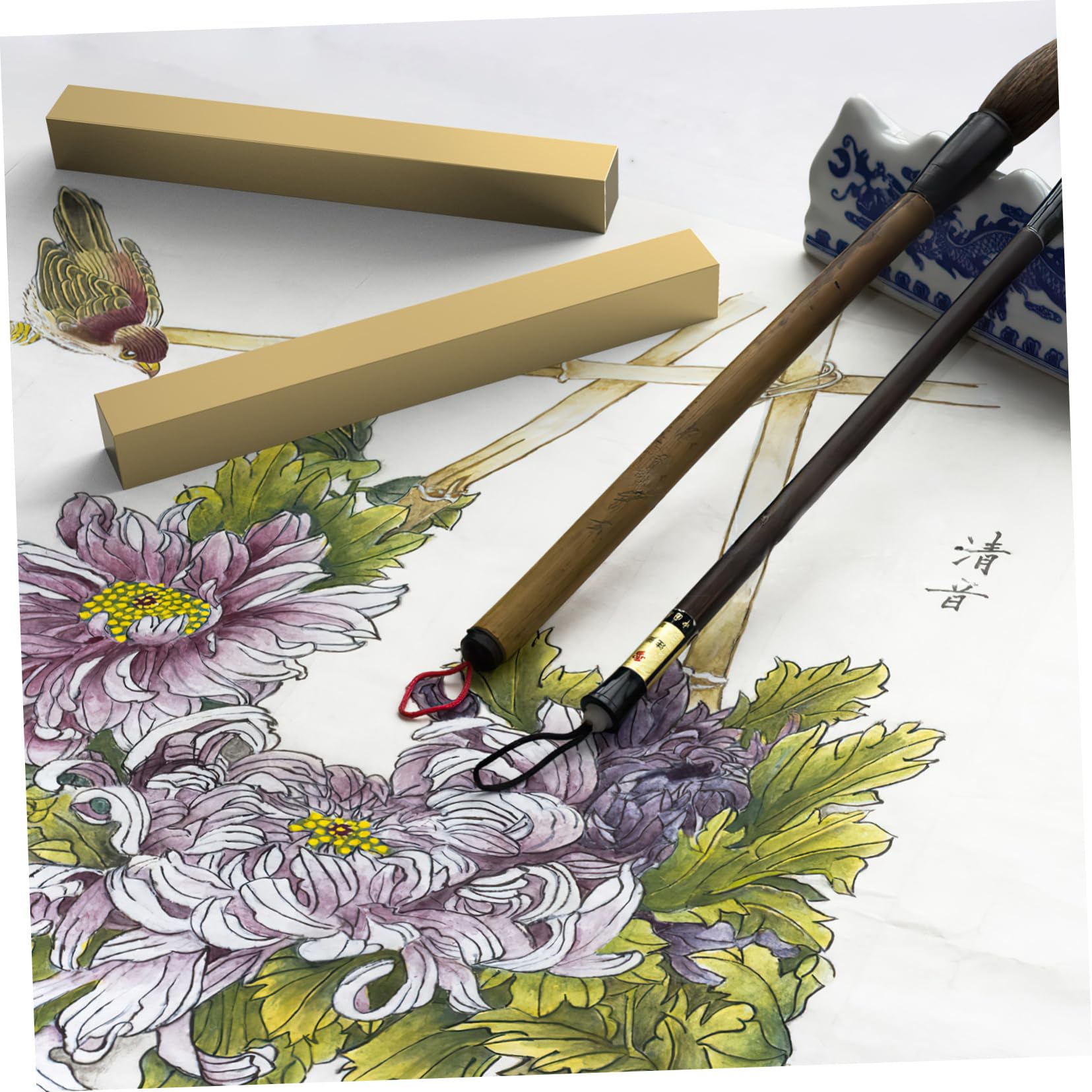 Amazon.co.jp: NUSITOU 2個 真鍮文鎮 アート文鎮 重い文鎮 中国の書道